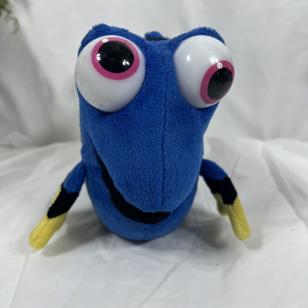 Disney Pixar Finding Dory Plush Coin Bank Blue Yellow Fish Tang‎